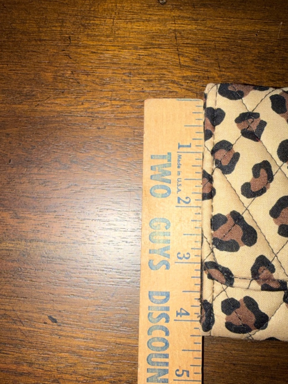 Vera Bradley Leopard Print Quilted Cotton Trifold Wallet Magnetic Closure NWT - Picture 6 of 7
